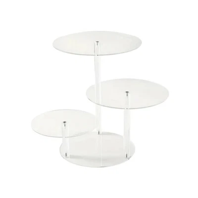 Présentoir à Gâteaux 3 Étages Polyvalent pour Mariage, Anniversaire - Photo 1/4
