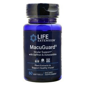 Средство для продления жизни MacuGuard Ocular Support с шафраном и астаксантином, 60 г