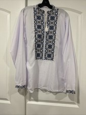 Traditional Ukrainian Embroidered shirt for men Vyshyvanka M