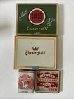 Vintage Cigarette Empty Tin Boxes Lucky Strike Chesterfield Between The Acts Lot