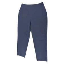 ATHLETA Endless High Rise Pant Women's Size 6P Blue Zip Pocket Workwear Casual