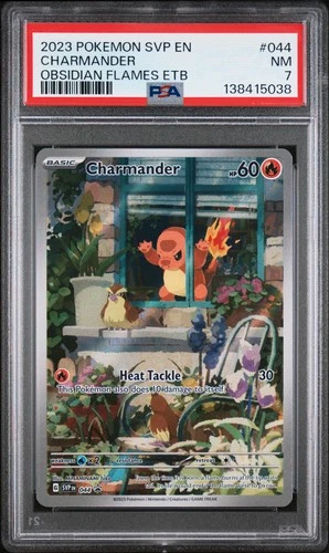 2023 POKEMON SVP EN-SV BLACK STAR PROMO #044 CHARMANDER PSA 7