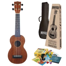 MAHALO Learn 2 Play Pack MJ1 TBRK Soprano Ukulele Beginner Set