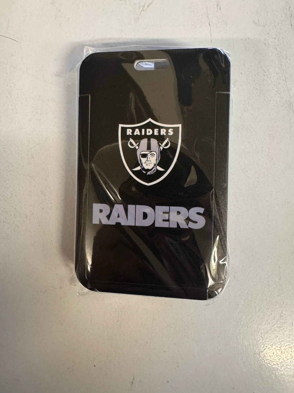 Las Vegas Raiders Nation NFL Lanyard ID Badge Holder Reversible Fast Shipping