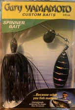 Discontinued GYCB 3/8oz Spinner Bait High RPM Mustad hook BB Swivel Black Bone