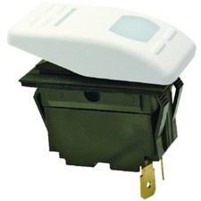 Seachoice Illuminated On/Off SPST Rocker Switch 3 Terminal White 10971