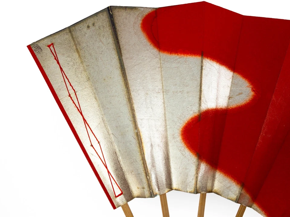 Ventilador de baile plegable japonés Maiogi de colección sin usar en embalaje original sin caja: PS Foto 4 de 4