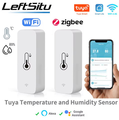 Tuya WiFi Zigbee Temperatur Feuchtigkeit Sensor Smart Home Indoor Hygrometer APP