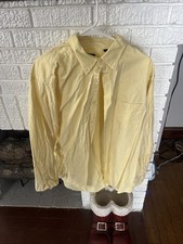 Yellow Button Up Dress Shirt Chaos Brand