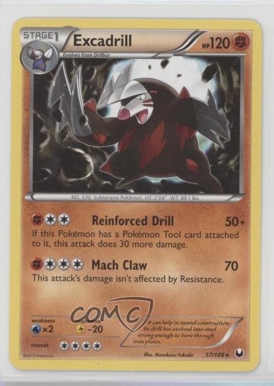 Excadrill Pokemon Black & White Dark Explorers #57