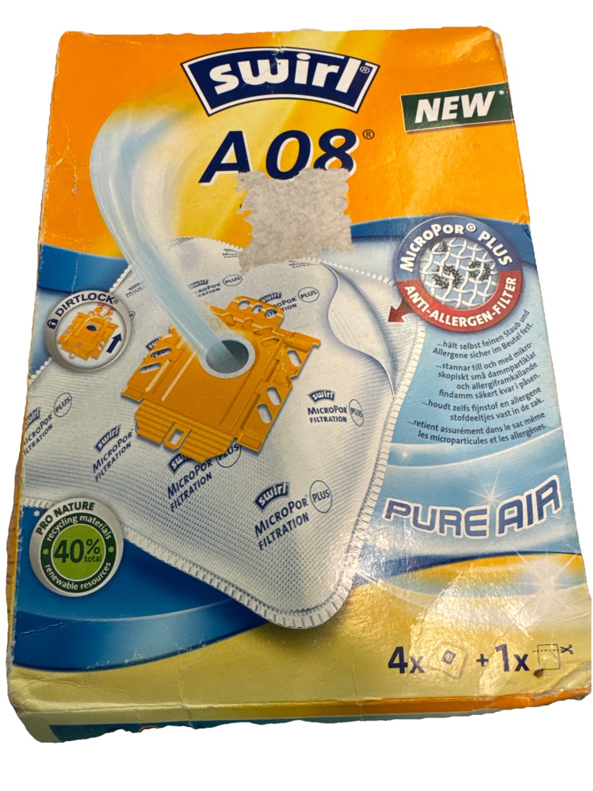 Swirl SFB A08 MP Plus AirSpace Vacuum Bags