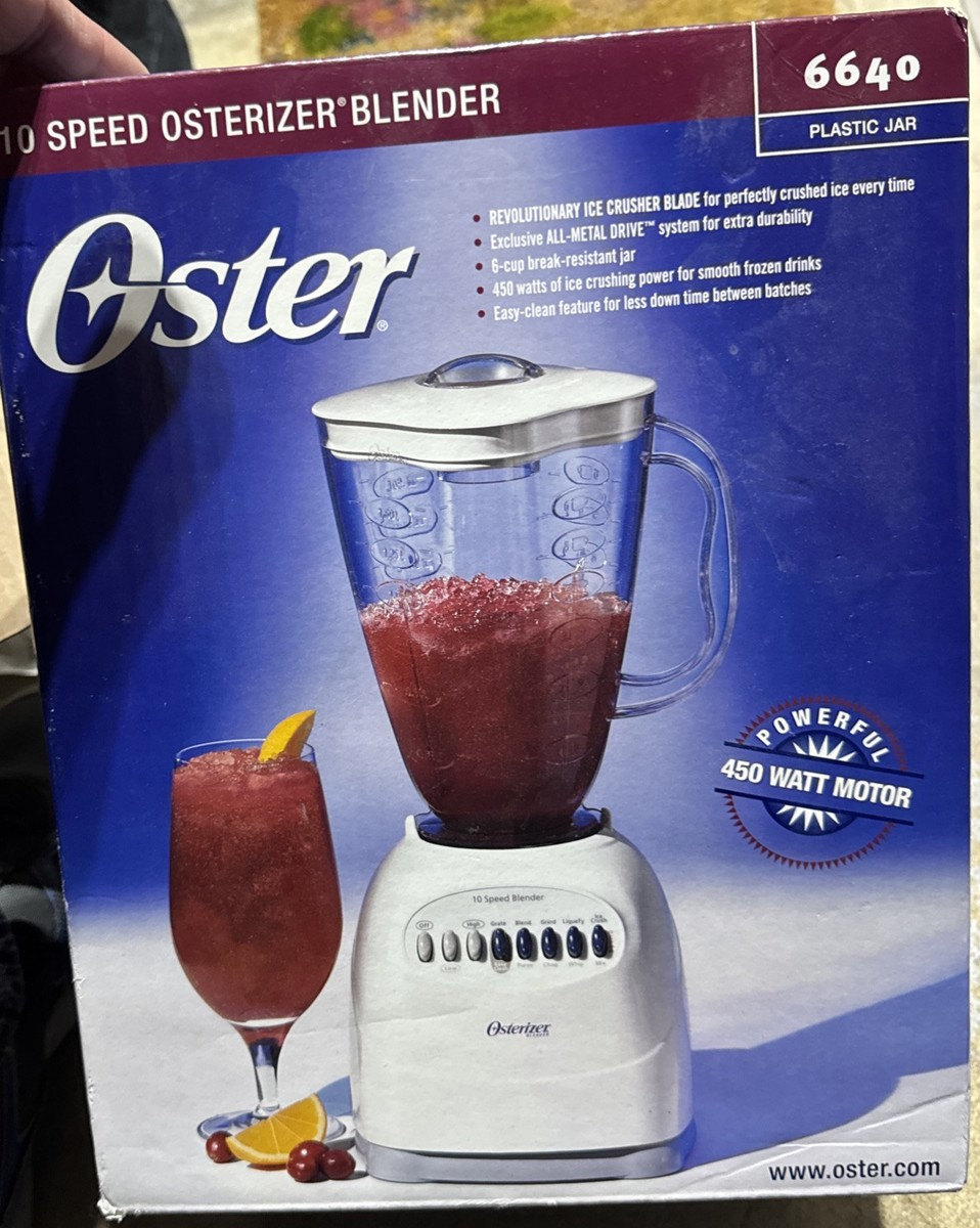 Oster 6640 10-Speed Osterizer Blender, White