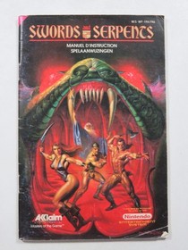 SWORDS AND SERPENTS NINTENDO NES PAL-B FRA (WITHOUT HOLD - GOOD CONDITION OVERAL