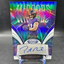 Patrick Ricard Auto Blue Mirrors /149 2025 Panini Certified SP Ravens