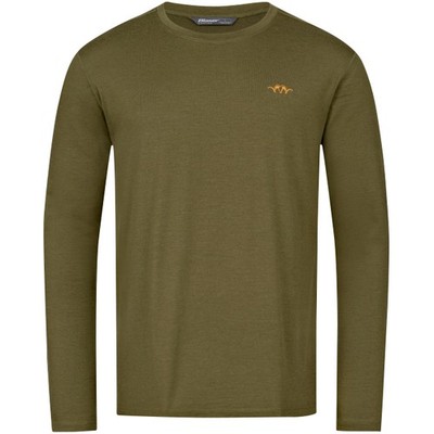 Blaser Base 160 Merino Langarm Hemd Herren (Dunkel Oliv) oliv