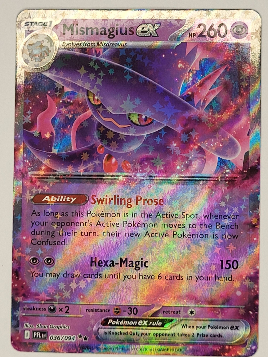 Mismagius ex - Double Rare ME02: Phantasmal Flames 036/094 LP