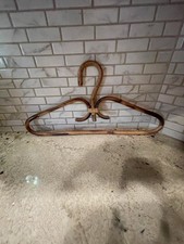 Vintage Decor Wooden Bamboo Display Textile Coat Hanger Rustic Core Chinoiserie