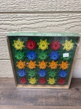 NEW Kurt S Adler Petal Reflector LED Christmas Lights Multicolor Plastic 25 Ct