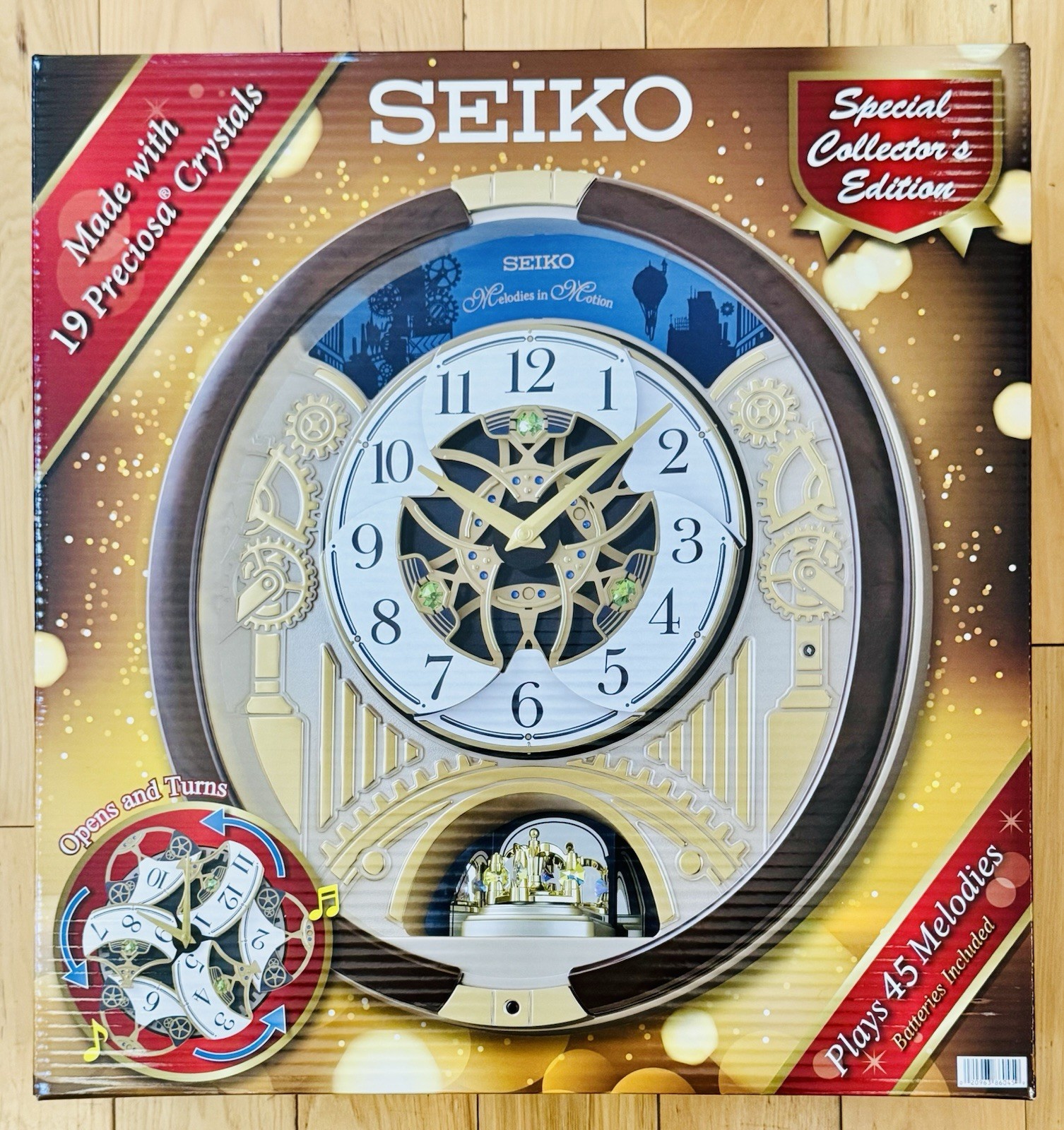 NEW Seiko Melodies in Motion Wall Clock Special Collector's 
