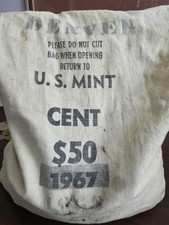 Lot Of 100 Wheat Pennies from Original 1967 Bank Bag