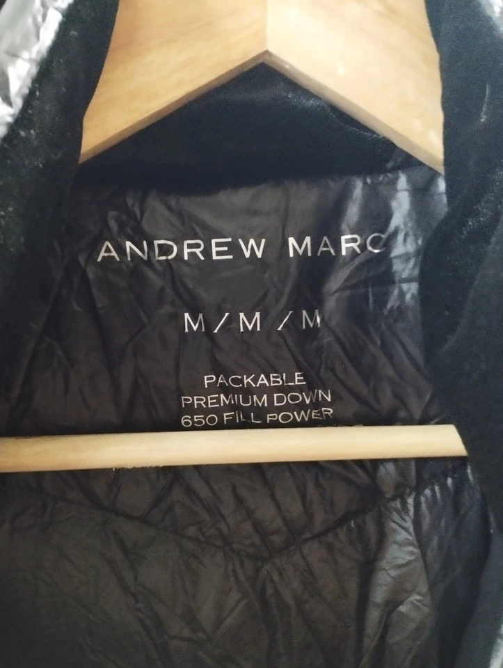 Andrew Marc long down coat Black Womens Medium - Image 4 of 4