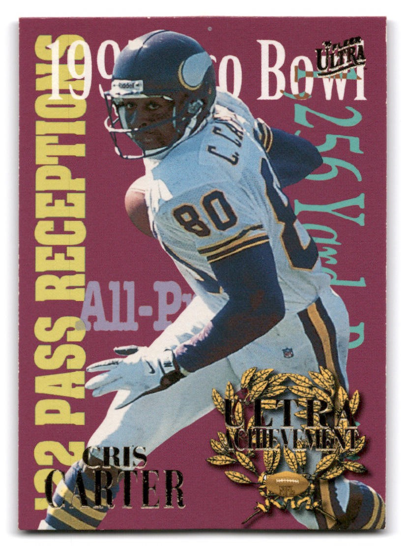 1995 Ultra #2 Cris Carter Ultra Achievements Gold Medallion