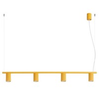 Pendelleuchte Aluminium Gelb HöHenverstellbar GU10 L:122 Cm HäNgelampe Esszimmer