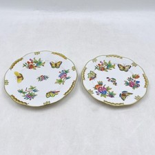 Herend Victoria Bouquet Teller, 19 cm und 21 cm, 2er Set
