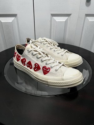 Converse Play Chuck Taylor All Star 70s Comme des Garcons Multi Heart Sz 11 Man