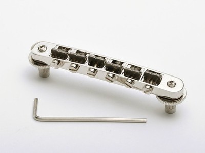 Goldo Tune-O-Matic Lowrider Bridge M4 2-29/32'' bolts Spacing - NICKEL, HWGLN