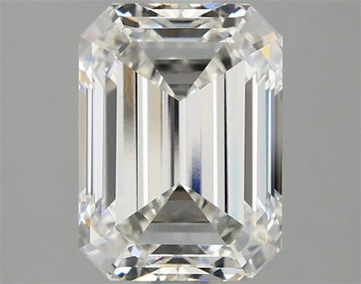 F color VS1 clarity IGI Certified Lab-Grown/CVD Loose Stone Emerald Cut 2.65Ct