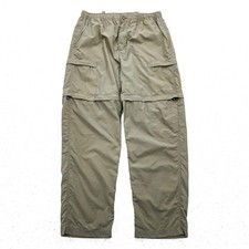 THE NORTH FACE Convertible Shell Outdoor Pants, Size L, Beige, Waterproof, 2-Way