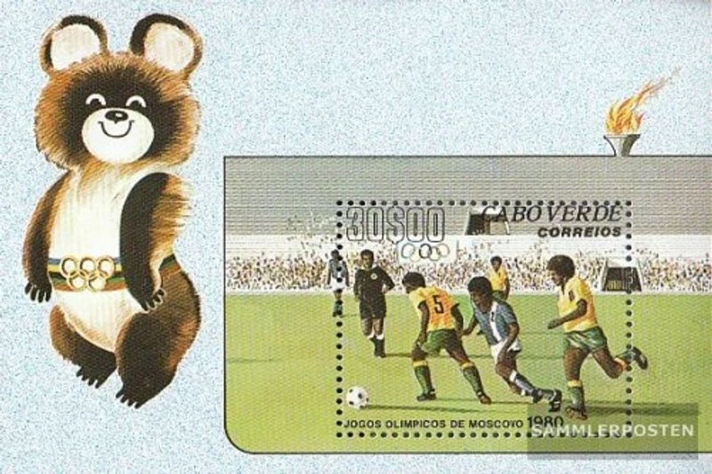 Cabo Verde Bloque 2 (compl.edición) nuevo con goma original 1980 olímpicos juego - Imagen 1 de 1