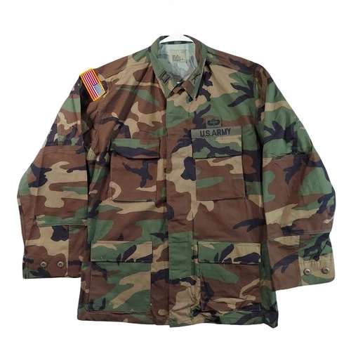 UNICOR Combat Coat Men Medium Long Camo Woodland US Army Tactical Field Jacket - product listing photo