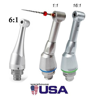 Dental 16:1 /1:1 /6:1 Reduction Contra Angle Head For Endo Motor handpiece