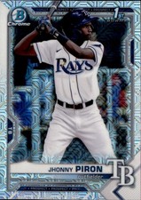 2021 BOWMAN CHROME - PROSPECTS 1ST JHONNY PIRON #BCP-239 MOJO REFRACTOR 