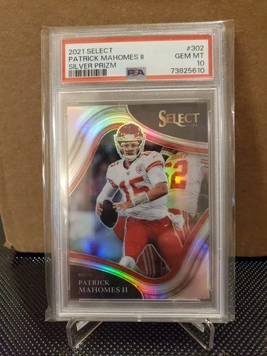 2021 Panini Select Field Level Silver Prizm SP Patrick Mahomes PSA 10 GEM #302