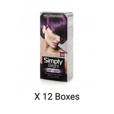 12 x Mellor & Russell Simply Bright Purple Passion Permanent Hair Colour 