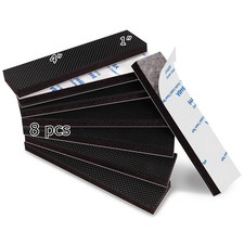 Rectangle Non Slip Furniture Pads 8 Pieces 1x4 inch, Anti Slip Rubber Furnitu...