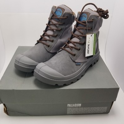 PALLADIUM Pampa Sport Cuff WPN Womens 6.5 Granite Gray Waterproof Boots NEW
