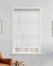 Mainstays 1" Cordless Vinyl Light Filtering Mini Blinds, White, 27" W x 64" L