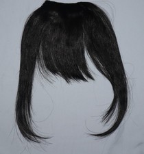 Fake Bangs Clip in Hair Extension Clip on Front Fringe Topper Bangs with Temples