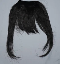 Fake Bangs Clip in Hair Extension Clip on Front Fringe Topper Bangs with Temples