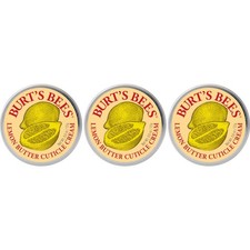 Burt's Bees 100% Natural Lemon Butter Cuticle Cream, 0.6 17 g (Pack of 3) 