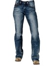 Cowgirl Tuff Western Jeans Womens Firecracker 30 Long Med Wash JFIRER CLEARANCE — photo 1