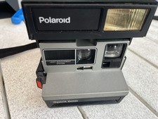 Vintage Polaroid Spirit 600 Camera Instant Film Grey Silver TESTED
