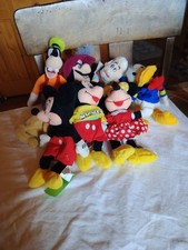 Disney Lot of Eight Some Vintage Bean Bag Plush Characters with Tags