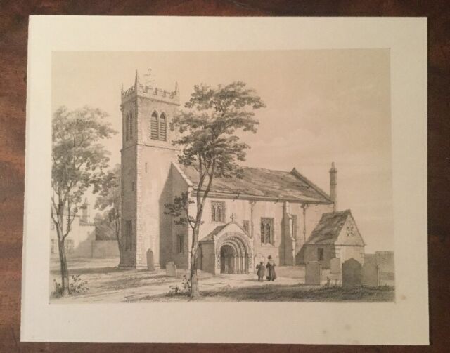 1845 - York St Margaret’s. Original Lithograph Monkhouse & Bedford