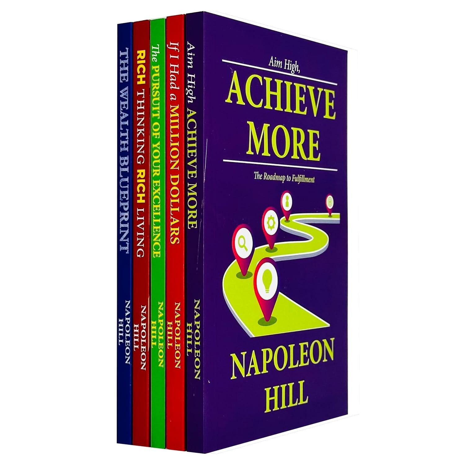 Hello Money Series Collection 5 Books Set by Napoleon Hill Aim High Achieve