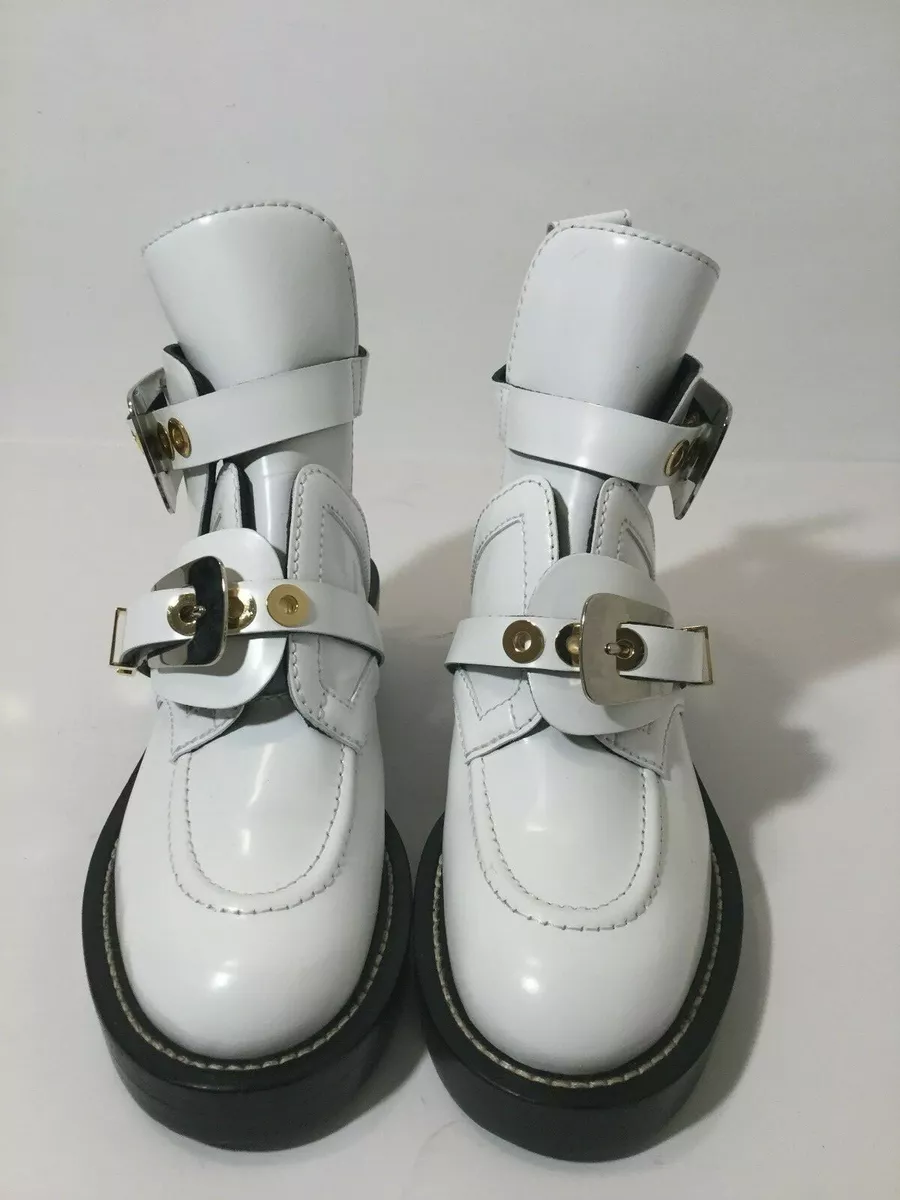 Balenciaga Ceinture Cut- Boots In White Size 35 | eBay